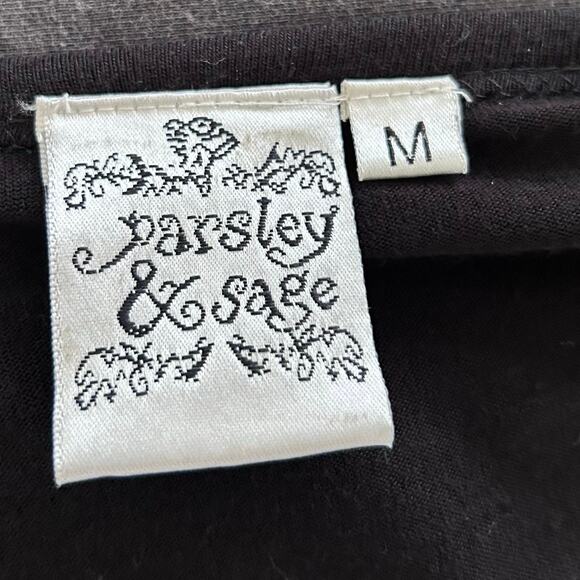 Parsley & Sage Asymmetrical Tunic Dress Abstract Print Boho Artsy Rayon Medium - Picture 5 of 8